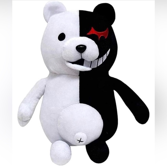 NWT Anime Black & White Plush Toy - Picture 1 of 4